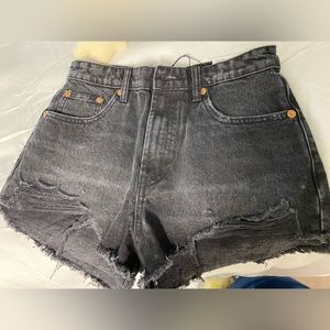 Black high rise Zara shorts